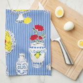 Dinner on the Amalfi Coast キッチンタオル (四つ折り)