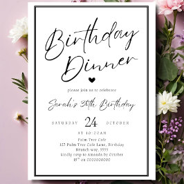 Dinner Party Invitation Template Black Adult Any A 招待状