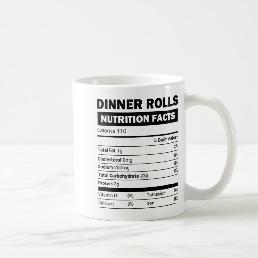 Dinner Rolls Nutrition Facts Family Matching Chris コーヒーマグカップ (右)