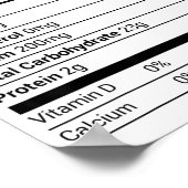 Dinner Rolls Nutrition Facts Family Matching Chris ポスター (角)