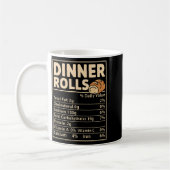 Dinner Rolls Nutrition Facts Funny Bread Food Desi コーヒーマグカップ (左)