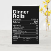 Dinner Rolls Nutrition Facts Thanksgiving Gifts Tu カード (黄色い花)