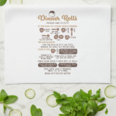 Dinner Rolls Recipe Kitchen Towel – Warm キッチンタオル (折り畳み)