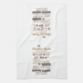 Dinner Rolls Recipe Kitchen Towel – Warm キッチンタオル (縦)