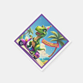 「DINOの誕生日JOYRIDE」 スタンダードカクテルナプキン (角)