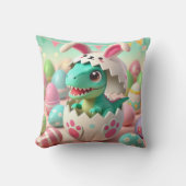 Dinoイースターサプライズ – イースター卵のかわいいTレックス クッション (正面)