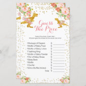 Dinoガールピンク金ゴールド価格ゲームを推測 (正面/裏面)