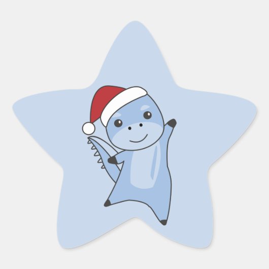 Dinoクリスマスディノスウィンターアニマルズスターシール 星シール (正面)