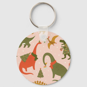 Dinoクリスマスパーティー:ツリーレックス キーホルダー