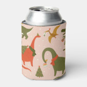 Dinoクリスマスパーティー：ツリーレックス 缶クーラー (缶正面)