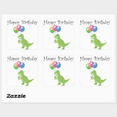 Dinoバルーンシール スクエアシール (シート)