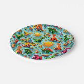 Dinoブロック紙プレート ペーパープレート (アングル)