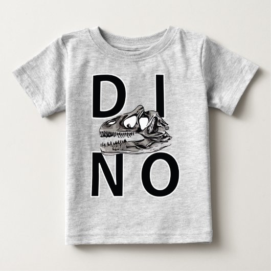 DINO -ベビー素晴らしジャージーTシャツ ベビーTシャツ (正面)