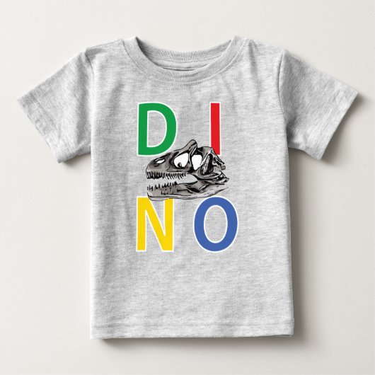 DINO -ベビー素晴らしジャージーTシャツ ベビーTシャツ (正面)