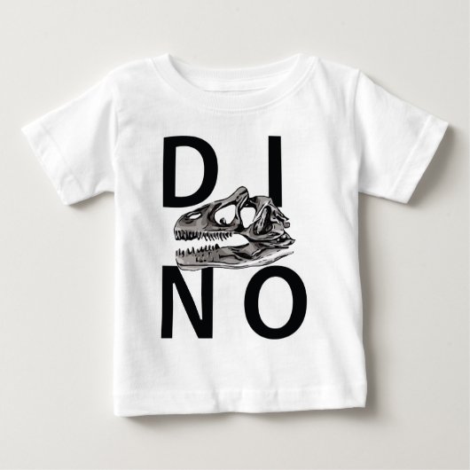 DINO -ベビー素晴らしジャージーTシャツ ベビーTシャツ (正面)