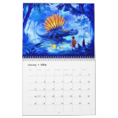 Dino Adventures – A Boy’s Prehistoric Journey カレンダー (1月 2026)