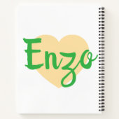 Dino and Little Bird Friends ノートブック (裏面)