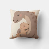 Dino Baby And Mama Boho Dino Series クッション (裏面)