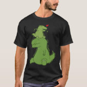 Dino Daddy with small Rex Dinosaur Tシャツ (正面)
