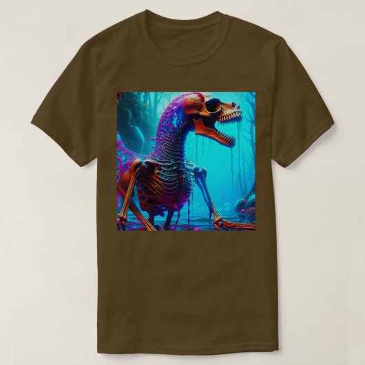 Dino Dawnブラシ古生物学覚醒TShir Tシャツ (デザイン正面)