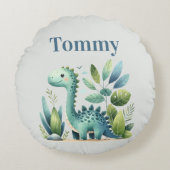 Dino Delight ラウンドクッション (正面)