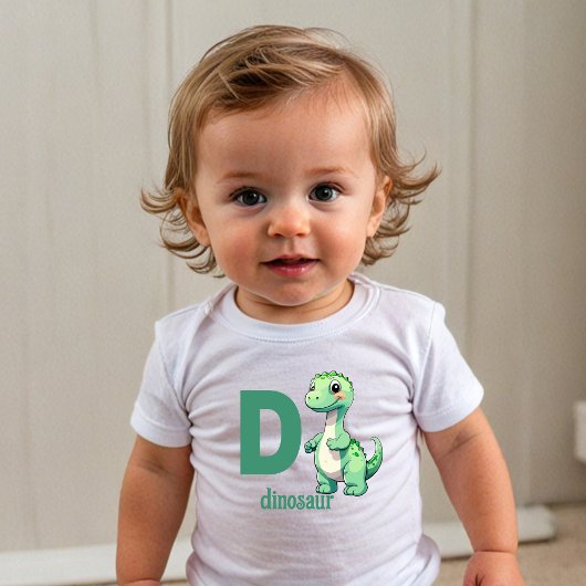 Dino Delight - Toddler's Alphabet Adventure Tee トドラーTシャツ