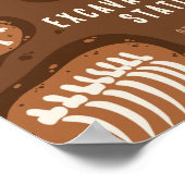 Dino Dig恐竜の発掘ステーションパーティーポスター ポスター (角)