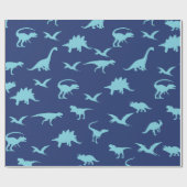 Dino Dinosaurier ラッピングペーパー (フラット)