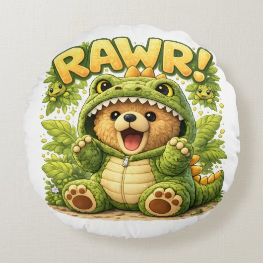 Dino Dylan ラウンドクッション (正面)