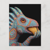 Dino eating Taco ポストカード (正面)