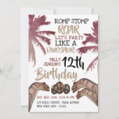 Dino Eggs, Children's Dinosaude Party 招待状 (正面)