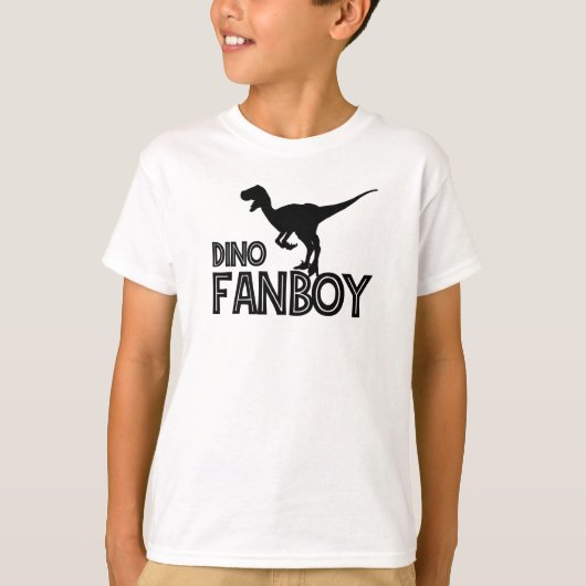 Dino Fanboy – 恐竜の恋人Tシャツ Tシャツ (正面)