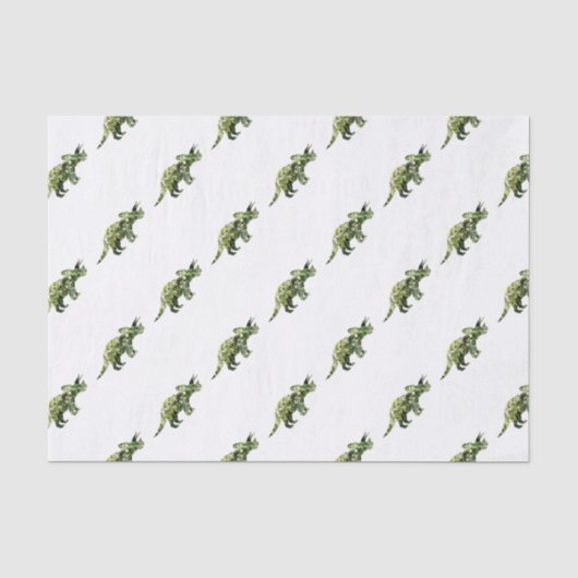 Dino_fnature-おもしろい-wrappingpaper-tiled_YIH 薄葉紙 (正面)