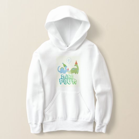 Dino Four Birthday Hoodie (レイダウン)