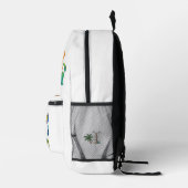 Dino Friends Backpack Print Cut Sew School Bag 9 プリントバックパック (右)