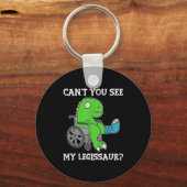 Dino Funny Get Well Broken Leg Gift Dinosaur With キーホルダー (正面)
