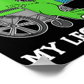 Dino Funny Get Well Broken Leg Gift Dinosaur With  ポスター (角)