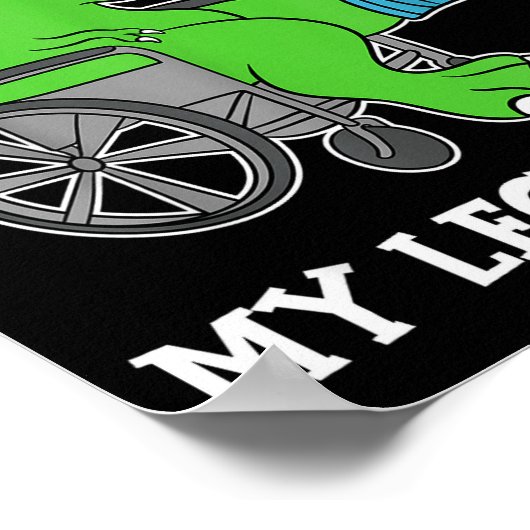 Dino Funny Get Well Broken Leg Gift Dinosaur With  ポスター (角)