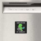 Dino Funny Get Well Broken Leg Gift Dinosaur With  マグネット (インサイチュ (食洗機))
