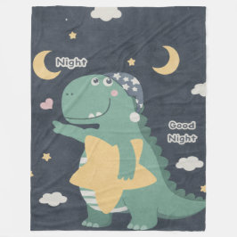 Dino Good Night Blanket フリースブランケット