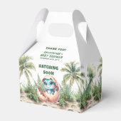 Dino Hatching Soon男の赤ちゃんThank You Box フェイバーボックス (裏面サイド)