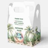 Dino Hatching Soon男の赤ちゃんThank You Box フェイバーボックス (オープン)