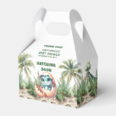 Dino Hatching Soon男の赤ちゃんThank You Box フェイバーボックス (正面サイド)