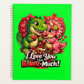 Dino Hearts Rawr Much Valentine,Couple Anniversary プランナー手帳 (正面)