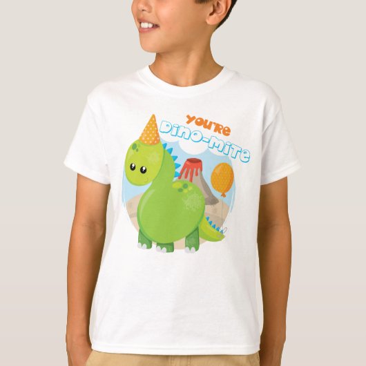 DINO Kids' Hanes TAGLESS® Tシャツ (正面)
