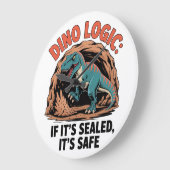  Dino Logic ラージ壁時計 (傾斜)