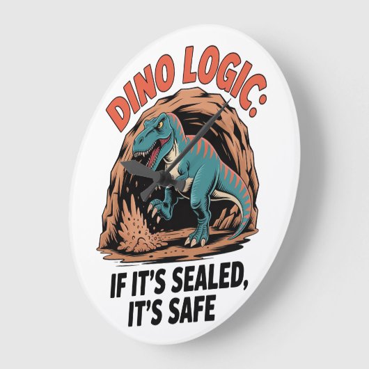  Dino Logic ラージ壁時計 (傾斜)