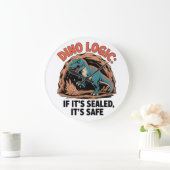  Dino Logic ラージ壁時計 (ホーム)