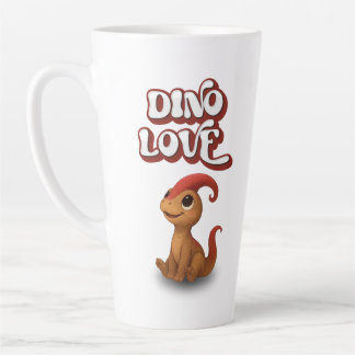 Dino Love – Kammli Looks Up カフェラテマグ