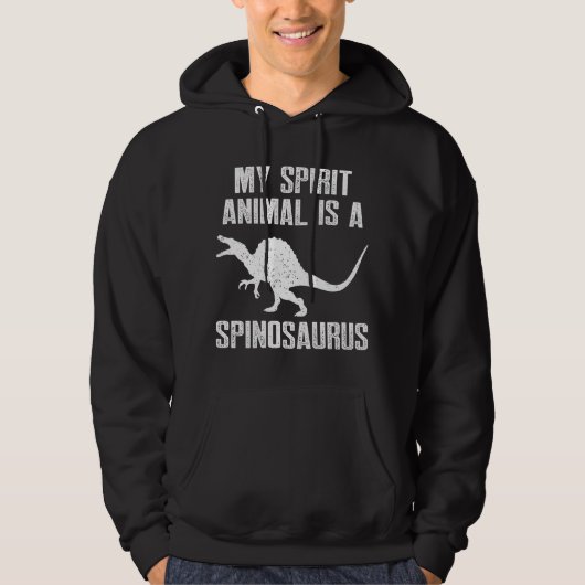 Dino Lover My Spirit Animal is a Spinosaurus パーカ (正面)